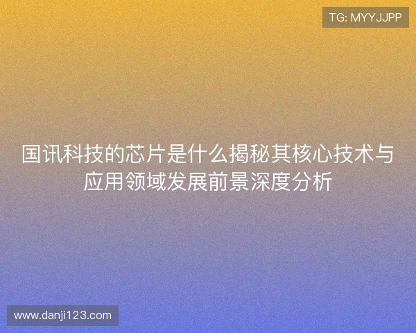 国讯科技的芯片是什么揭秘其核心技术与应用领域发展前景深度分析